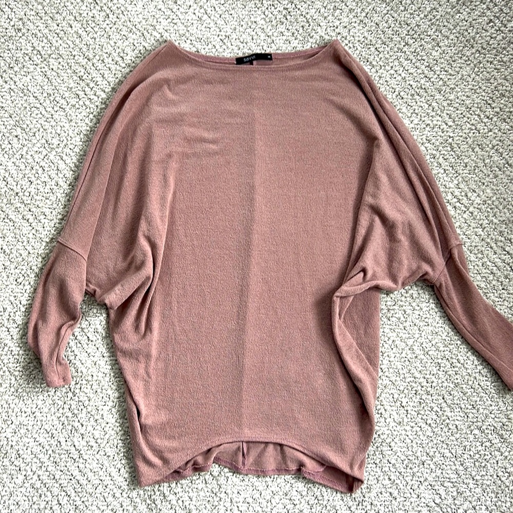 Dolman top dusty rose size Small